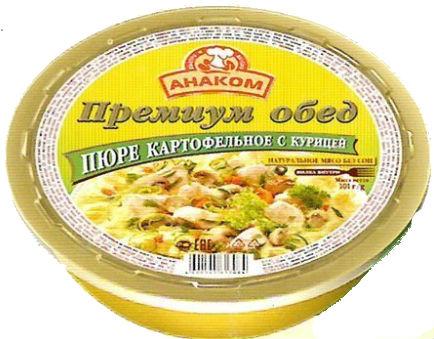 Пюре картофельное АНАКОМ "Премиум обед " со вкусом курицы 101 г