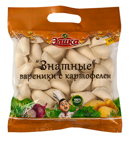 Вареники ЭЛИКА "Знатные" с картофелем 5 кг