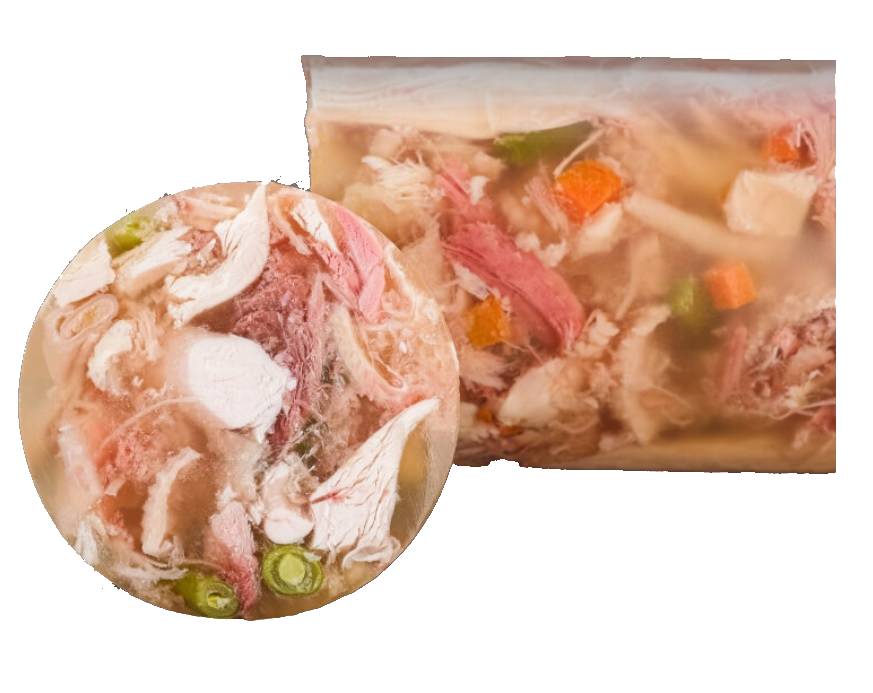 Изделие мясное СЫТЫЙ СМОЛЯНИН "А-ля индюшка с овощами" мозаика в желе