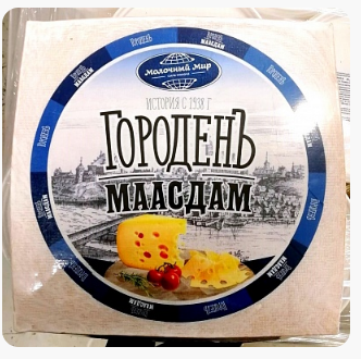 Сыр МОЛОЧНЫЙ МИР "Городенъ-Маасдам" 45%