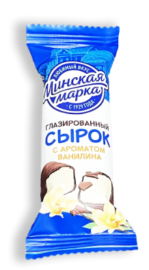 Сырок творожный МИНСКАЯ МАРКА глазированный с ванилином 45 г 23%
