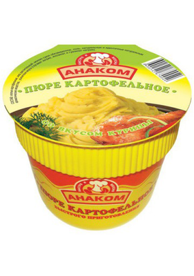 Пюре картофельное АНАКОМ со вкусом курицы 40 г стакан