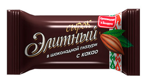 Сырок творожный "Элитный" с какао глазированный 38 г 23%