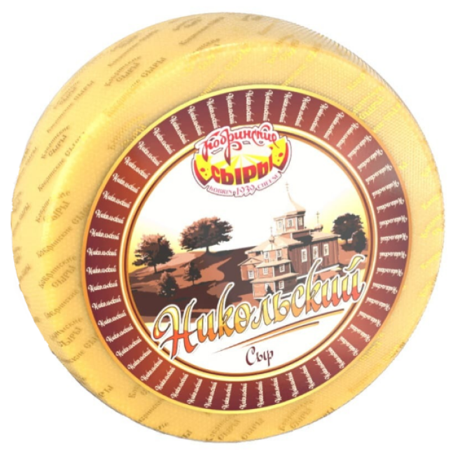 Сыр КОБРИНСКИЕ СЫРЫ "Никольский" 50%