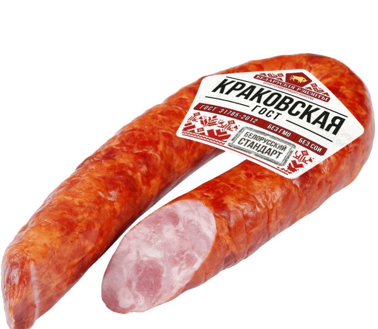 БЕЛОРУССКИЕ РЕЦЕПТЫ Колбаса "Краковская" копчено-вареная Сергиев Посад