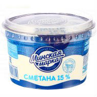Сметана МИНСКАЯ МАРКА 180 г 15%