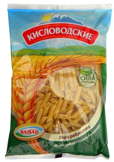 Макаронные изделия БАЙСАД "Кисловодские" перья ребристые 400 г